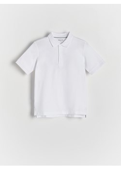 Reserved - T-shirt polo - biały ze sklepu Reserved w kategorii T-shirty chłopięce - zdjęcie 171516267