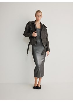 Reserved - Sukienka z metalicznym efektem - czarny ze sklepu Reserved w kategorii Sukienki - zdjęcie 171516428