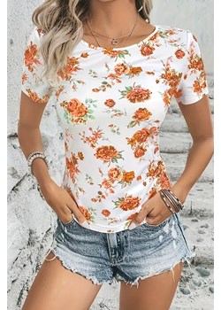 T-shirt BIONDEFA ORANGE ze sklepu Ivet Shop w kategorii Bluzki damskie - zdjęcie 171516847