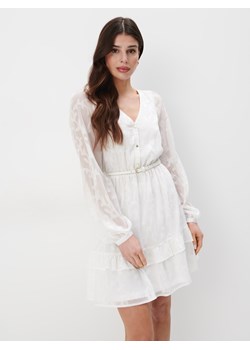 Mohito - Biała sukienka mini z falbanami - biały ze sklepu Mohito w kategorii Sukienki - zdjęcie 171520076