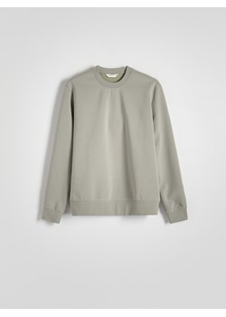 Reserved - Gładka bluza z bawełną - jasnozielony ze sklepu Reserved w kategorii Bluzy męskie - zdjęcie 171520435