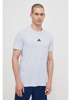 adidas Performance t-shirt treningowy D4T kolor niebieski gładki IS3829 ze sklepu ANSWEAR.com w kategorii T-shirty męskie - zdjęcie 171521278