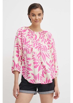 Seidensticker bluzka damska kolor różowy wzorzysta 60.136251 ze sklepu ANSWEAR.com w kategorii Bluzki damskie - zdjęcie 171521407