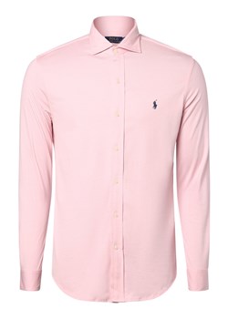 Polo Ralph Lauren Koszula męska Mężczyźni Regular Fit Bawełna różowy jednolity kołnierzyk włoski ze sklepu vangraaf w kategorii Koszule męskie - zdjęcie 171521436