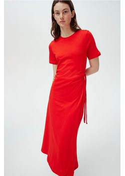 H & M - Kopertowa sukienka T-shirtowa - Czerwony ze sklepu H&M w kategorii Sukienki - zdjęcie 171523955