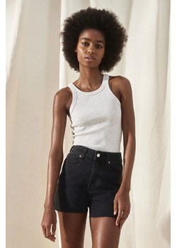 H & M - Dżinsowe szorty Skinny High - Szary ze sklepu H&M w kategorii Szorty - zdjęcie 171523958