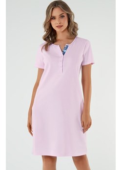 Koszula nocna damska na krótki rękaw różowa Lady, Kolor różowy, Rozmiar S, Italian Fashion ze sklepu Intymna w kategorii Koszule nocne - zdjęcie 171524156