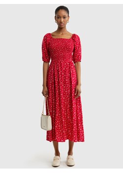 Sukienka damska midi z motywem kwiatowym z wiskozy Sotini 603 ze sklepu Big Star w kategorii Sukienki - zdjęcie 171524469