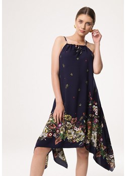 Granatowa Sukienka Desert Flower ze sklepu Born2be Odzież w kategorii Sukienki - zdjęcie 171525609