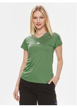 adidas Koszulka techniczna Train Essentials IS3964 Zielony Slim Fit ze sklepu MODIVO w kategorii Bluzki damskie - zdjęcie 171529636