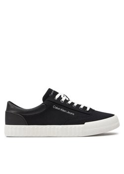 Calvin Klein Jeans Sneakersy Skater Vulc Low Laceup Mix In Dc YM0YM00903 Czarny ze sklepu MODIVO w kategorii Trampki męskie - zdjęcie 171529885