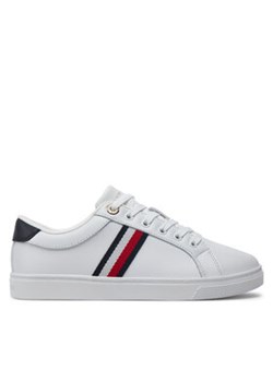 Tommy Hilfiger Sneakersy Essential Webbing Cupsole FW0FW07378 Biały ze sklepu MODIVO w kategorii Buty sportowe damskie - zdjęcie 171530087