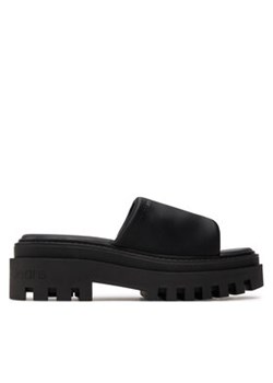 Calvin Klein Jeans Klapki Toothy Combat Sandal In Dc YW0YW01339 Czarny ze sklepu MODIVO w kategorii Klapki damskie - zdjęcie 171530618