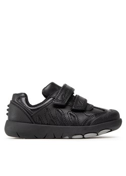 Sneakersy Clarks Rex Stride T 261614396 Czarny ze sklepu eobuwie.pl w kategorii Półbuty dziecięce - zdjęcie 171531958