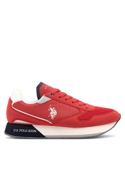 Sneakersy U.S. Polo Assn. NOBIL003G Czerwony ze sklepu eobuwie.pl w kategorii Buty sportowe męskie - zdjęcie 171532587