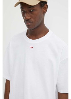 Diesel t-shirt bawełniany T-BOXT-D MAGLIETTA męski kolor biały gładki A13937.0NIAR ze sklepu ANSWEAR.com w kategorii T-shirty męskie - zdjęcie 171535197