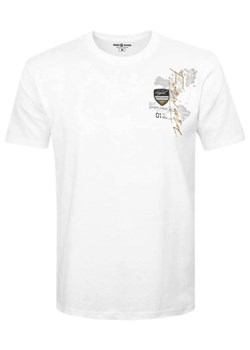 Męski T-Shirt - Pako Jeans - Biała z Niewielkim Nadrukiem TSPJNSvascoBI ze sklepu JegoSzafa.pl w kategorii T-shirty męskie - zdjęcie 171536108