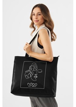 Shopperka Nobo z metalicznym wykończeniem czarna ze sklepu NOBOBAGS.COM w kategorii Torby Shopper bag - zdjęcie 171536657