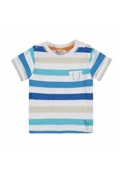 Chłopięca niemowlęca bluzka z krótkim rękawem w paski ze sklepu 5.10.15 w kategorii Koszulki niemowlęce - zdjęcie 171536806