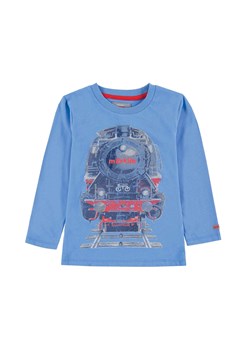 Chłopięca niemowlęca koszulka z długim rękawem niebieska ze sklepu 5.10.15 w kategorii Kaftaniki i bluzki - zdjęcie 171536818