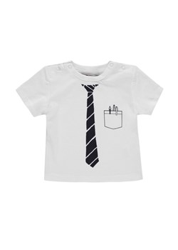 Chłopięca bluzka z krótkim rękawem z imitacją krawata ze sklepu 5.10.15 w kategorii Koszulki niemowlęce - zdjęcie 171536955