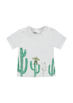 Chłopięca niemowlęca bluzka z krótkim rękawem biała ze sklepu 5.10.15 w kategorii Koszulki niemowlęce - zdjęcie 171537018