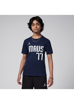 T-shirt dla dużych dzieci Jordan NBA Dallas Mavericks Statement Edition - Niebieski ze sklepu Nike poland w kategorii T-shirty chłopięce - zdjęcie 171537076