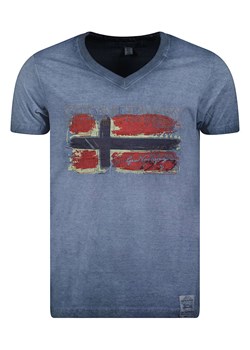Geographical Norway Koszulka &quot;Joasis&quot; w kolorze granatowym ze sklepu Limango Polska w kategorii T-shirty męskie - zdjęcie 171537255