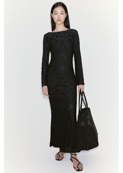 H & M - Rozszerzana sukienka z żakardowej tkaniny - Czarny ze sklepu H&M w kategorii Sukienki - zdjęcie 171537285