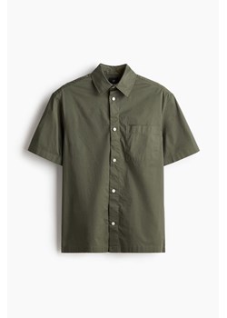 H & M - Koszula z krótkim rękawem Relaxed Fit - Zielony ze sklepu H&M w kategorii Koszule męskie - zdjęcie 171537306
