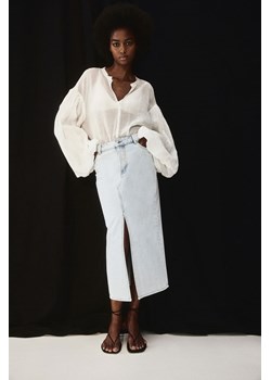 H & M - Dżinsowa spódnica midi - Turkusowy ze sklepu H&M w kategorii Spódnice - zdjęcie 171537307