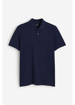 H & M - Top polo z piki Regular Fit - Niebieski ze sklepu H&M w kategorii T-shirty męskie - zdjęcie 171537496