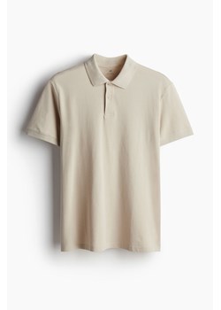 H & M - Top polo z piki Regular Fit - Beżowy ze sklepu H&M w kategorii T-shirty męskie - zdjęcie 171537509