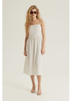 H & M - Sukienka na wiązanych ramiączkach - Biały ze sklepu H&M w kategorii Sukienki - zdjęcie 171537559