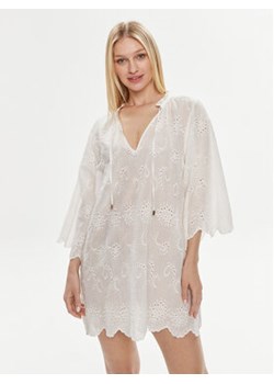 Melissa Odabash Sukienka plażowa Lucy Biały Relaxed Fit ze sklepu MODIVO w kategorii Odzież plażowa - zdjęcie 171537828