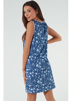 Koszula damska na szerokie ramiączko Tulip, Kolor niebieski-wzór, Rozmiar S, Italian Fashion ze sklepu Primodo w kategorii Koszule nocne - zdjęcie 171538747