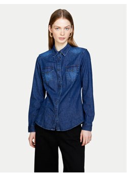 Sisley Koszula jeansowa 5TKL5QF66 Granatowy Regular Fit ze sklepu MODIVO w kategorii Koszule damskie - zdjęcie 171540439