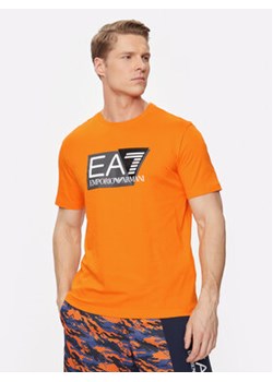 EA7 Emporio Armani T-Shirt 3DPT81 PJM9Z 1666 Pomarańczowy Regular Fit ze sklepu MODIVO w kategorii T-shirty męskie - zdjęcie 171540607