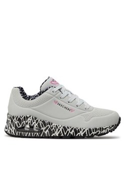Skechers Sneakersy Skechers Uno-Loving Love Biały ze sklepu MODIVO w kategorii Buty sportowe damskie - zdjęcie 171540695