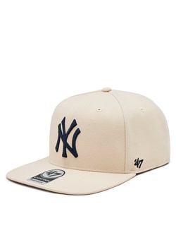 Czapka z daszkiem 47 Brand New York Yankees No Shot '47 CAPTAIN NSHOT17WBP Beżowy ze sklepu eobuwie.pl w kategorii Czapki z daszkiem męskie - zdjęcie 171542256