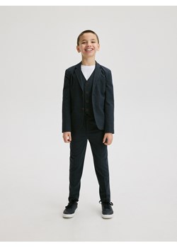 Reserved - Eleganckie spodnie w kratę - granatowy ze sklepu Reserved w kategorii Spodnie chłopięce - zdjęcie 171543617
