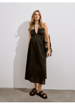 Reserved - Sukienka maxi z wiązaniem na szyi - czarny ze sklepu Reserved w kategorii Sukienki - zdjęcie 171543738