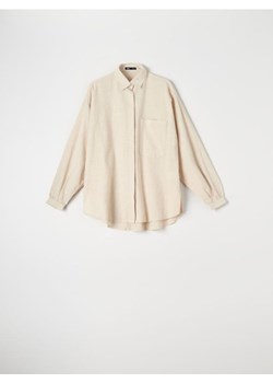 Sinsay - Koszula bawełniana - beżowy ze sklepu Sinsay w kategorii Koszule damskie - zdjęcie 171544855