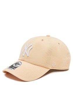 Czapka z daszkiem 47 Brand Mlb New York Yankees '47 Clean Up W/ No Loop Label B-NLRGW17GWS-AF Pomarańczowy ze sklepu eobuwie.pl w kategorii Czapki z daszkiem męskie - zdjęcie 171545316