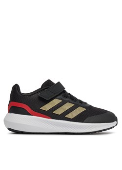 Sneakersy adidas RunFalcon 3.0 Elastic Lace Top Strap Shoes IG5384 Czarny ze sklepu eobuwie.pl w kategorii Buty sportowe dziecięce - zdjęcie 171545359
