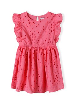 Letnia dziewczęca sukienka różowa z haftowanej tkaniny ze sklepu 5.10.15 w kategorii Sukienki dziewczęce - zdjęcie 171545918
