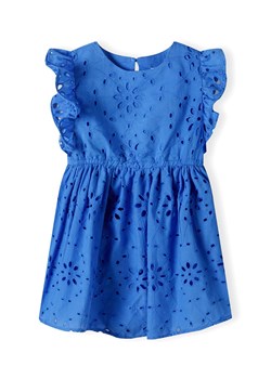 Letnia dziewczęca sukienka niebieska z haftowanej tkaniny ze sklepu 5.10.15 w kategorii Sukienki dziewczęce - zdjęcie 171545969