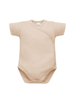 Beżowe body niemowlęce kopertowe z krótkim rękawem - Pinokio ze sklepu 5.10.15 w kategorii Body niemowlęce - zdjęcie 171546017