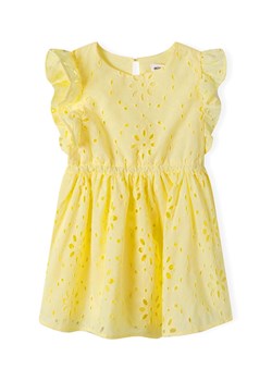 Letnia dziewczęca sukienka żółta z haftowanej tkaniny ze sklepu 5.10.15 w kategorii Sukienki dziewczęce - zdjęcie 171546038