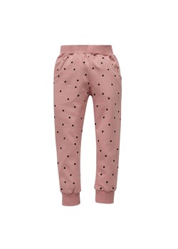 Spodnie dziewczęce dresowe - różowe w groszki TRES BIEN - Pinokio ze sklepu 5.10.15 w kategorii Spodnie dziewczęce - zdjęcie 171546106